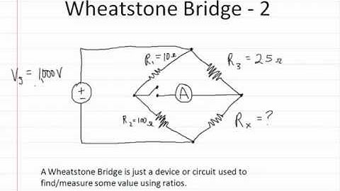 Circuits Wheatstone Bridge Part 2