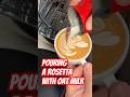 How to pour a Rosetta with oat milk • latte art on a Rocket Apartamento #homebarista