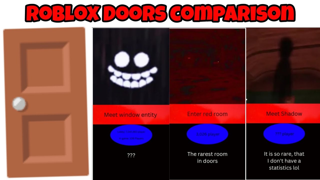 ROBLOX]Doors Eyes VS 8 Fanmade Doors Eyes Comparison #doors #roblox  #robloxdoors #gaming 
