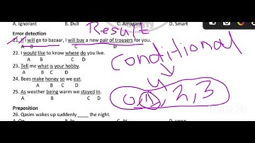 Past paper| Error detection| Intermediate category| English| BPS 5 to 15 jobs 