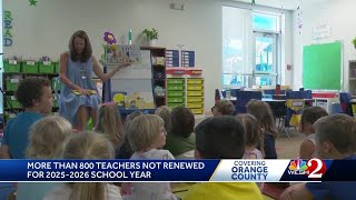 800+ teachers not renewed, Orange County Public Schools project enrollment decline
