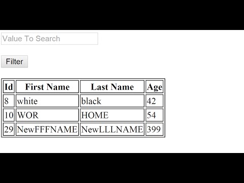 โค้ดตาราง php  Update New  Php : How To Search And Filter Data In Html Table Using Php And MySQL Database [ with source code ]