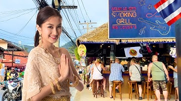 Koh Samui Lamai Beach Thailand Nightlife Walking Tour 2025