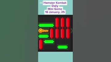 Hamster Kombat Daily Mini Game | 16 January | Hamster Kombat How To Solve Mini Game Puzzle |