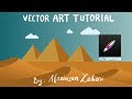Vectornator tutorial on iPad: Hot desert