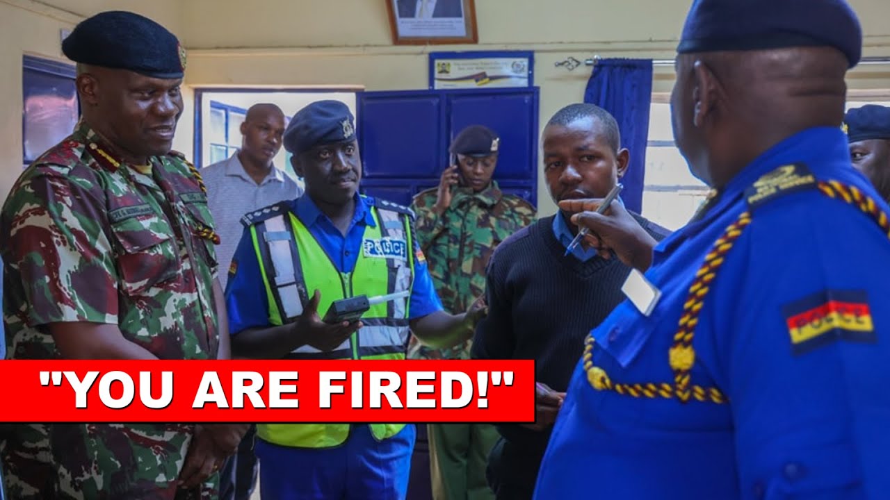 See why Police IG Kanja fired this OCS immediately after arriving at Central police Station!