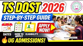 Celebrity 🔥 TS DOST 2026 Full Guide 📢 Documents Required + Apply Process + Dates 😱 Don’t Miss! #tsdost2026 Wealth