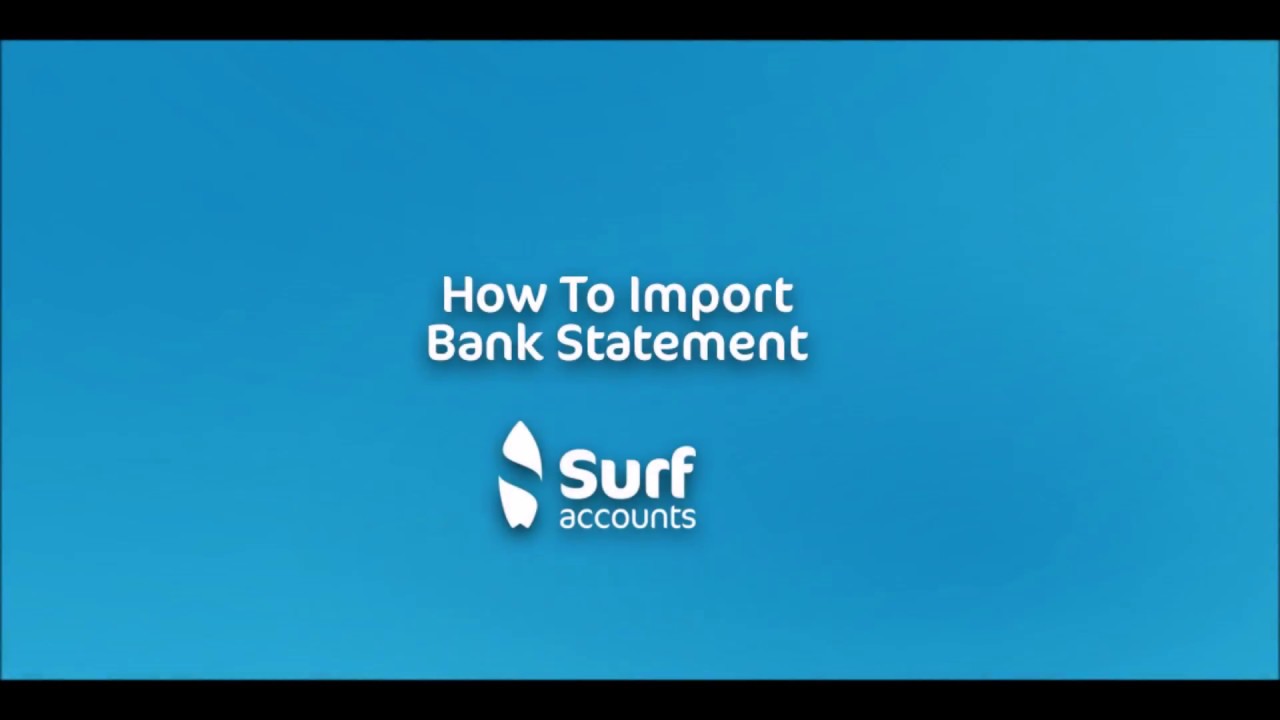 How To Import Bank Statement - YouTube