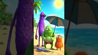 Monster Beach Puzzle That Breaks Brains 🧠 #challenge #spotdifference #shorts