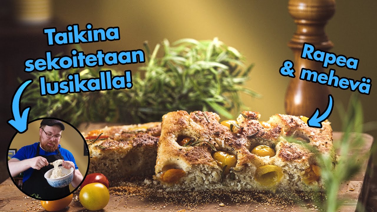 Maailman helpoin focaccia