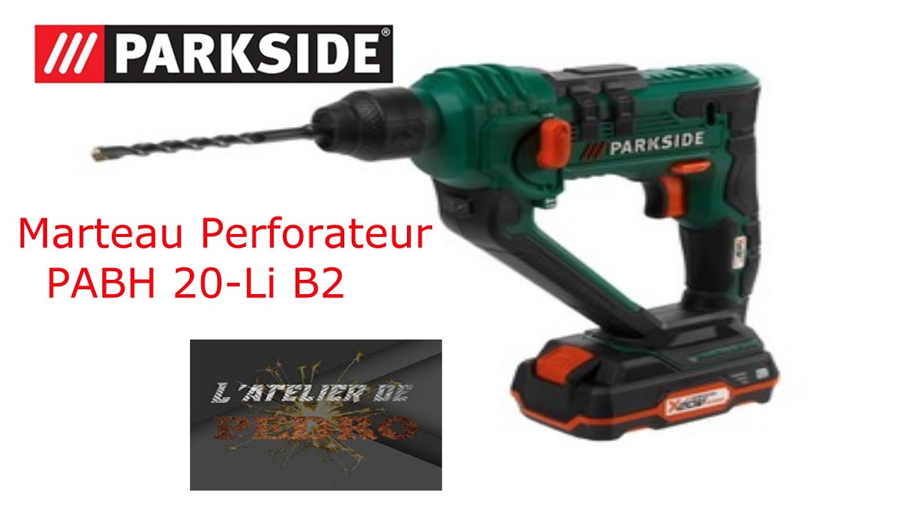 marteau perforateur parkside PABH 20Li B2 YouTube