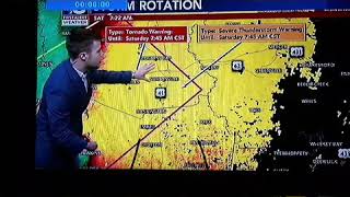 WBKO Channel 13 Justin Hobbs Severe Weather Coverage 1/11/2020.