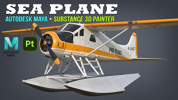 Sea Plane | Autodesk Maya + Substance 3D Painter