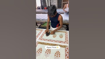 Rapid printing in fabric | sanganeri print | block print. #rapidprint #sanganeriprints #jaipurprint