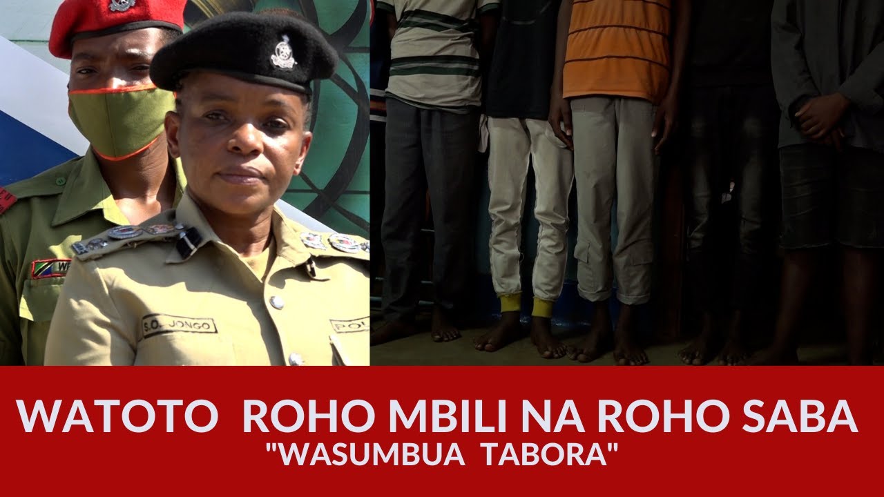 POLISI  TABORA  WAKAMATA WATOTO  WAHALIFU  WANAOJIITA  ROHO  MBILI NA ROHO  SABA