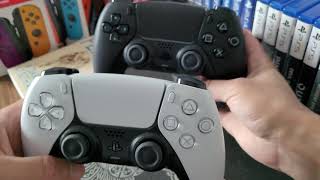 Midnight Black PS5 DualSense Controller unboxing