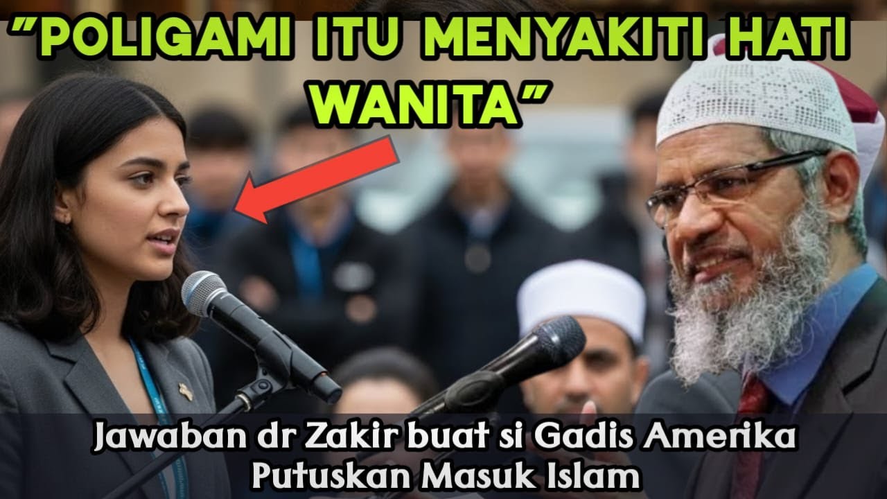 KENAPA ISLAM ADA POLIGAMI‼️ITU TIDAK ADILJAWABAN DR ZAKIR MALAH MEMBUAT WANITA KRISTEN MUALAF