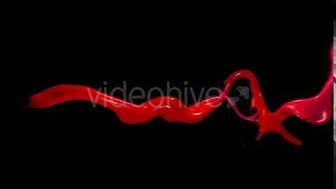 Red Abstract Liquid Particles - motion graphics video