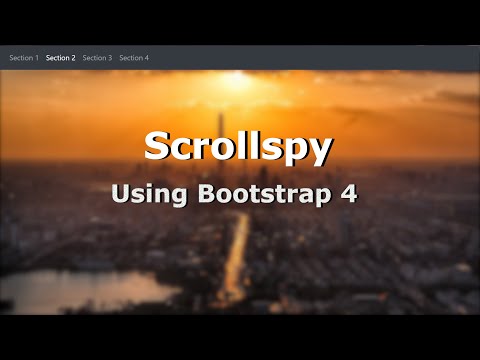 Scrollspy Using Bootstrap 4