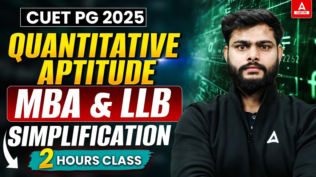 Simplification for CUET PG Quantitative Aptitude 2025 | All Concepts ...