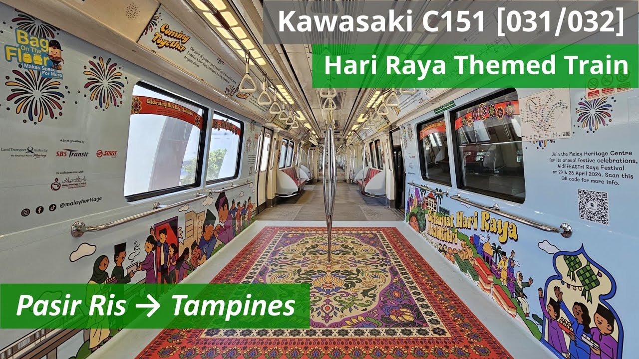 [RETIRED] SMRT Kawasaki C151 – 031/032: Pasir Ris → Tampines (Hari Raya ...