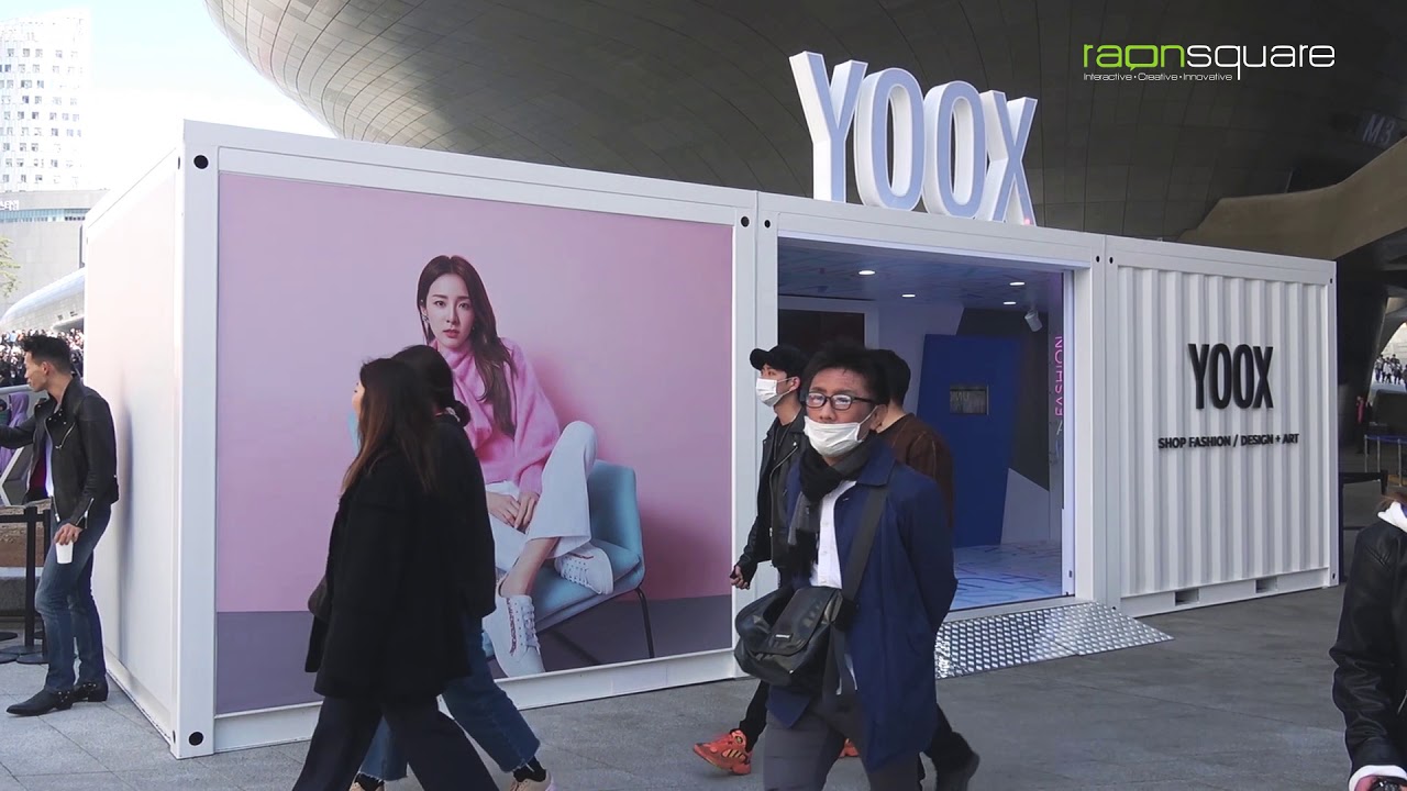슈콤마보니 X YOOX 서울패션위크 인터랙티브 테이블·미디어월 | 사물인식 기반 체험콘텐츠