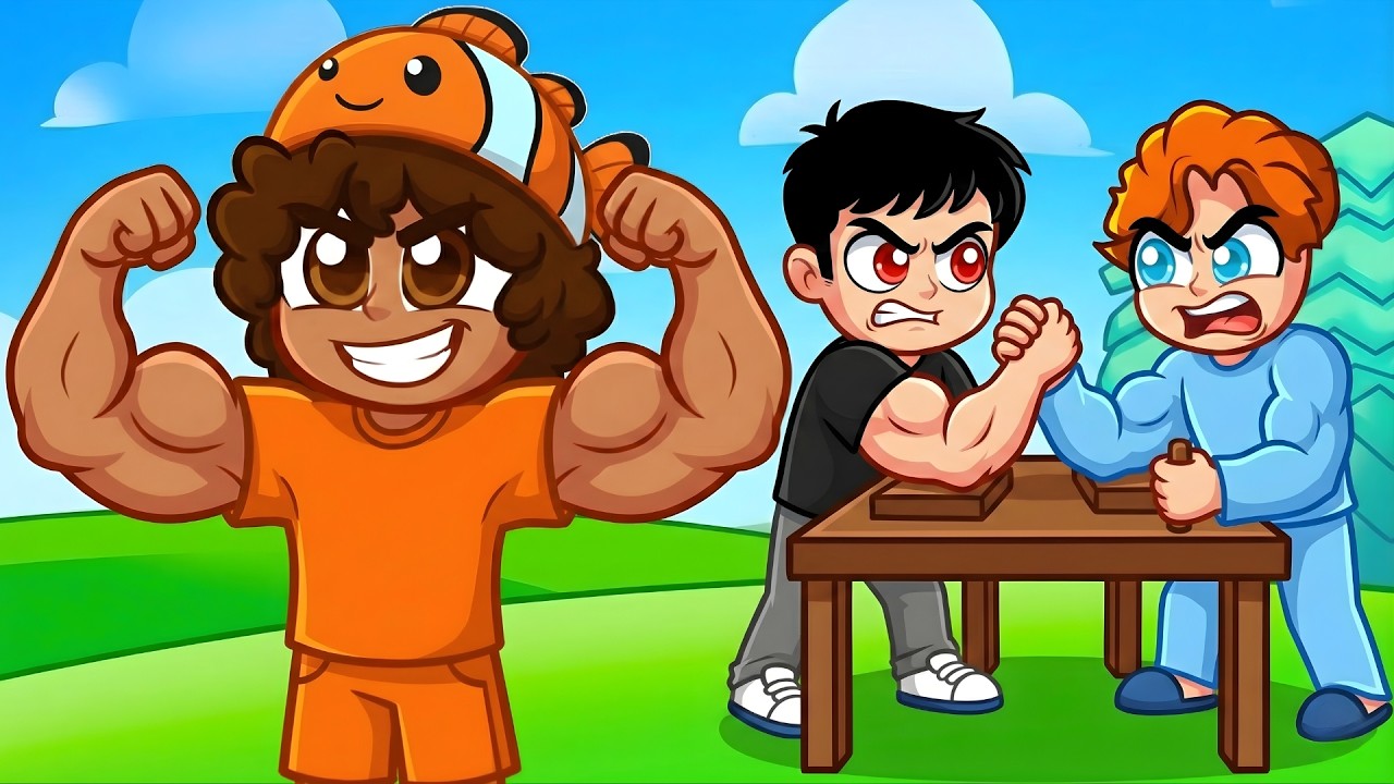 Jag Låtsades Vara En Noob I Roblox ARMBRYTNING SIMULATOR Och Blev Sedan STARKAST!