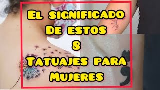 8 TATUAJES Y SU SIGNIFICADO PARA MUJERES!👑 #tatuajes #tattoo  #mujeres