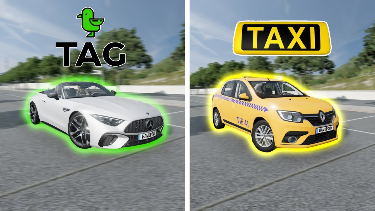 Taksi Vs Martı Tag! │ Beam.ng Drive