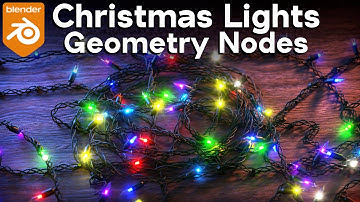 Customizable Christmas Lights - Geometry Nodes 🎄 (Blender Tutorial)