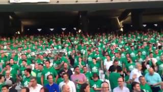 El espectacular himno del Betis en la inauguración de Gol Sur del Villamarín