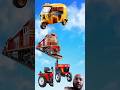 🚂 Tractor vs Train vs Auto Rickshaw Challenge! 😱