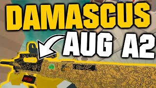 AUG A2 GOLD DAMASCUS SKIN UNLOCK in BAD BUSINESS ROBLOX