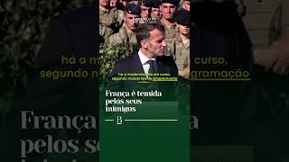 😬 Presidente da França afirma que nação é temida por seus inimigos