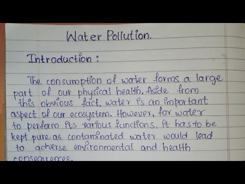essay on water pollution meaning