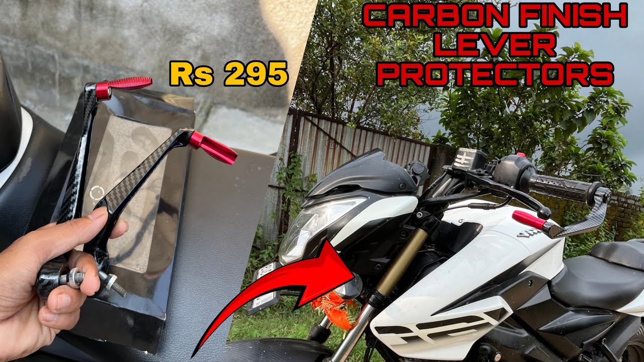Installation CARBON FIBRE Lever Gaurd in                Ns 160 / Ns 200 / Ns 125 and All Bikes.