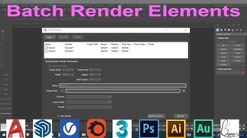 Batch render 3dsmax vray 5 render elements | 3dsmax vray 5 batch render elements | Bunnyht