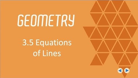 Equations of lines, BJU Press Geometry 4th ed. Lesson 3.5--CCCS Flipped Geometry #21