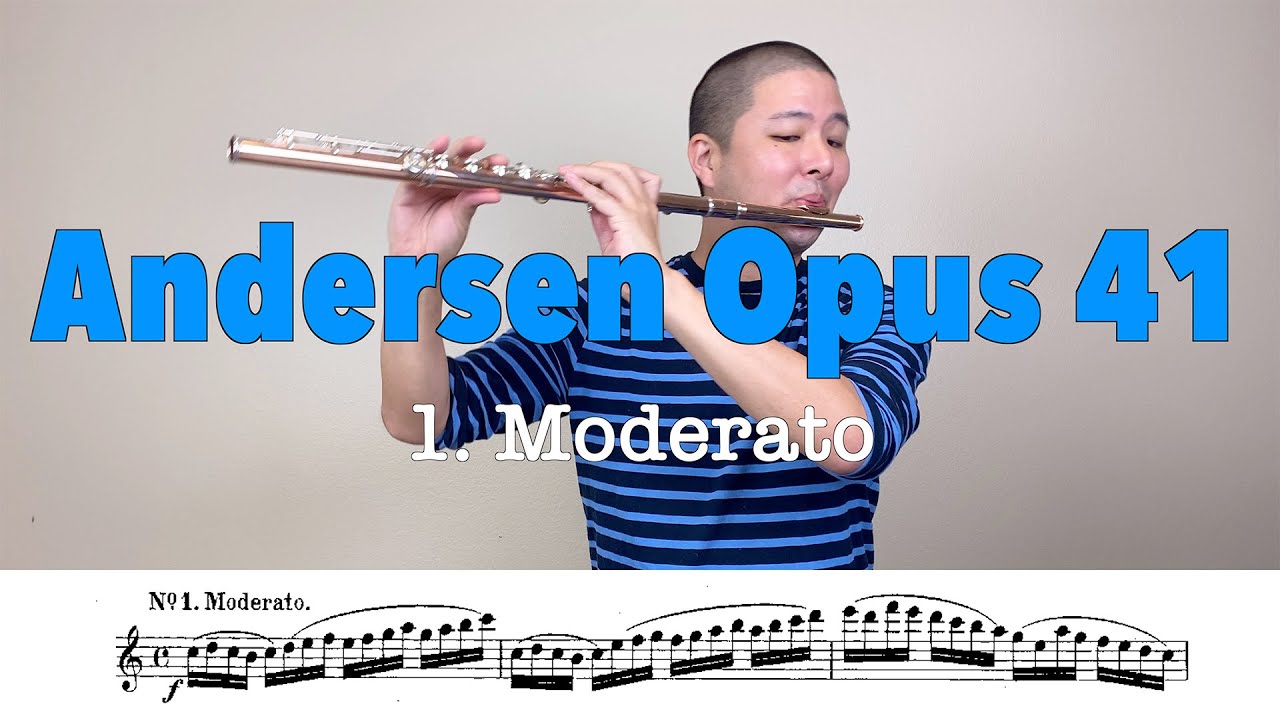 Andersen Etude Opus 41 1 MODERATO [Melodious and Progressive Studies
