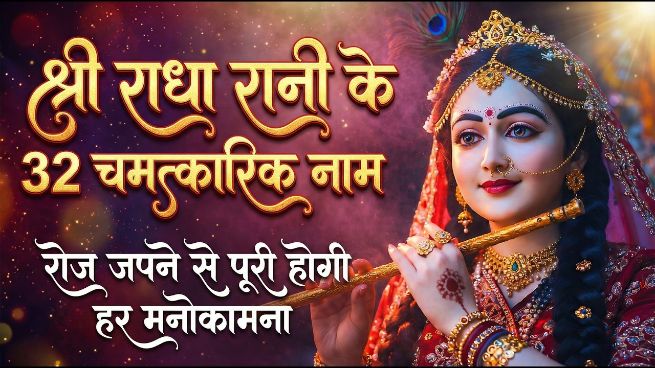 श्री राधा रानी के 32 चमत्कारिक नाम | रोज जपने से पूरी होगी हर मनोकामना | एक बार जरूर सुनें
