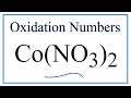 Oxidation Numbers and Cobalt Compounds
