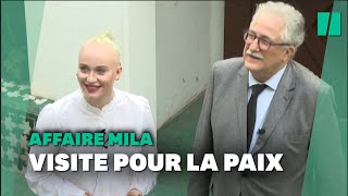 Mila visite la Mosquée de Paris avec son recteur, Chems-eddine Hafiz