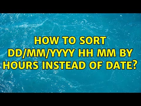 How to sort