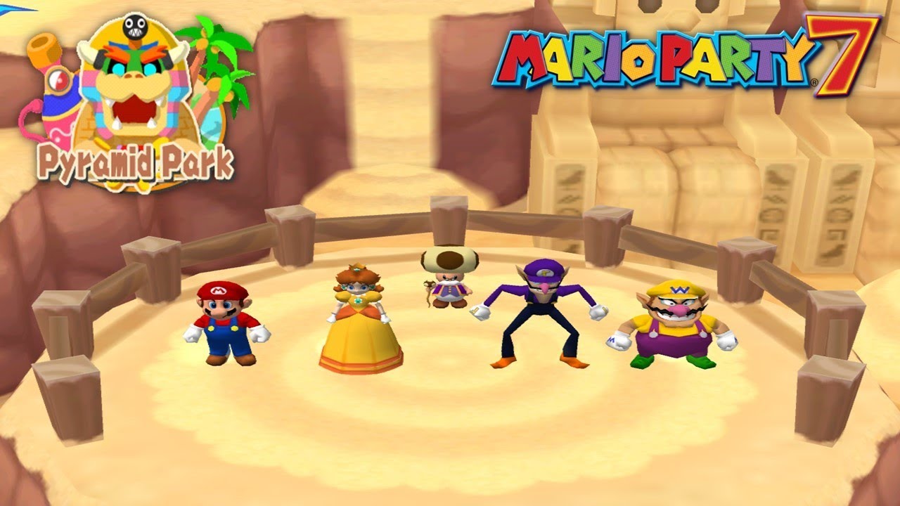 Mario Party 7 - Party Cruise - Pyramid Park With 4 Players