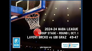 2023-24 WABA Group Stage R1: Lavovi Brcko-UBI Graz 49-47 (01/10)
