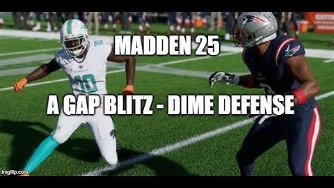Madden 25 Glitches Cheats and Tips  - MLB A Gap Blitz - Dime Defense
