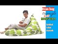 cara membuat Bean bag triangle monstera mudah  | terlaris