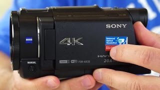 Sony FDRAX33 4K (UHD) Camcorder Review. Plus Sample Video