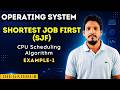 Shortest Job First (SJF) CPU Scheduling Algorithm || SJF Example 1 || Operating System