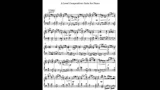 Example A level Composition: Suite for Piano 28/40